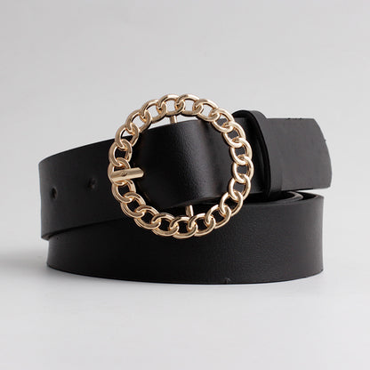 Cinto  Fashion Round Buckle 2026 para Vestidos