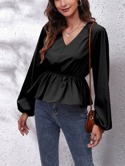 Camisa Casual Elegante com Mangas