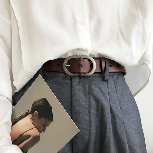 Novo Cinto Feminino de Couro - Fashion Cinturador de Cintura
