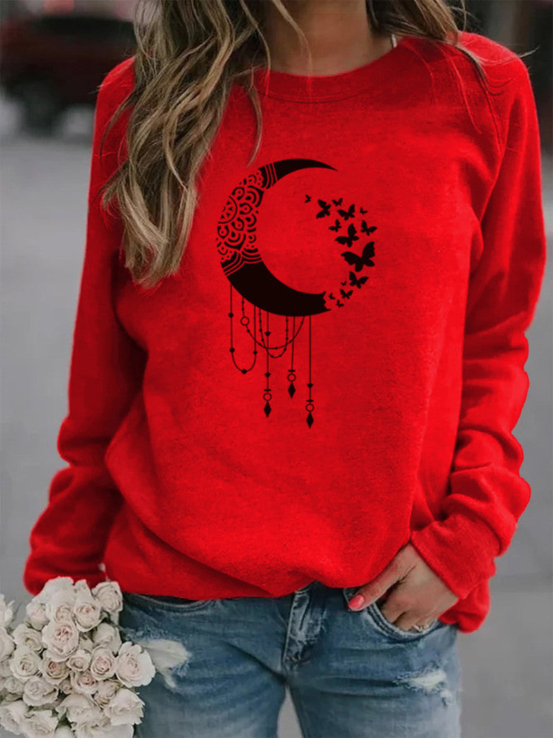 Suéter de Gola Redonda com Estampa