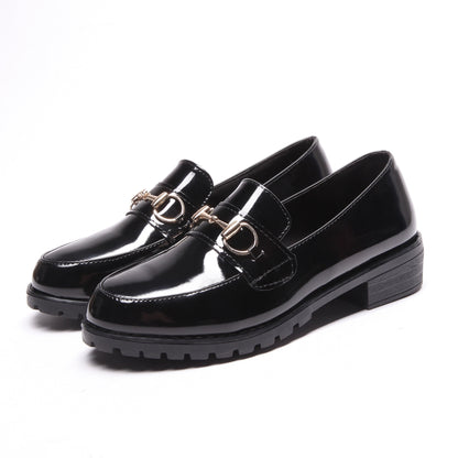 Sapatos Casuais de Estilo Britânico com Sola Grossa
