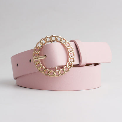 Cinto  Fashion Round Buckle 2026 para Vestidos