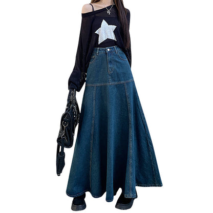 Saia de Denim Envolvente Slim para Mulheres