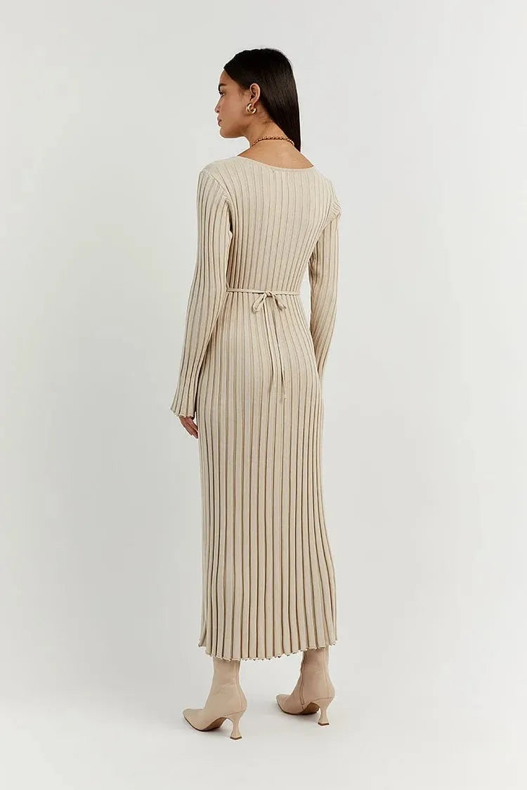 Vestido Tricotado Personalizado Fashion para Mulheres