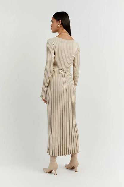 Vestido Tricotado Personalizado Fashion para Mulheres