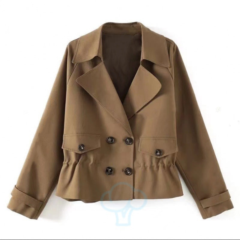 Casaco Curto Versátil Feminino Estilo Coreano