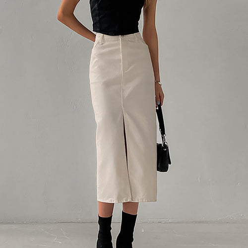 High Waist Slimming Straight Skirt for Women