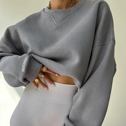 Camisola feminina folgada e versátil