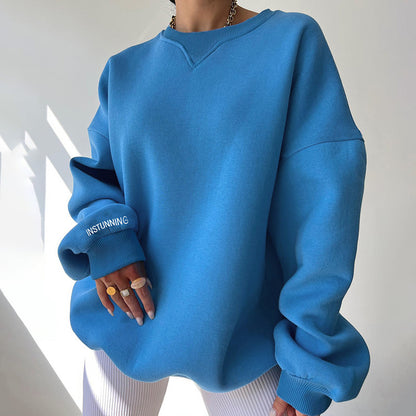 Camisola feminina folgada e versátil