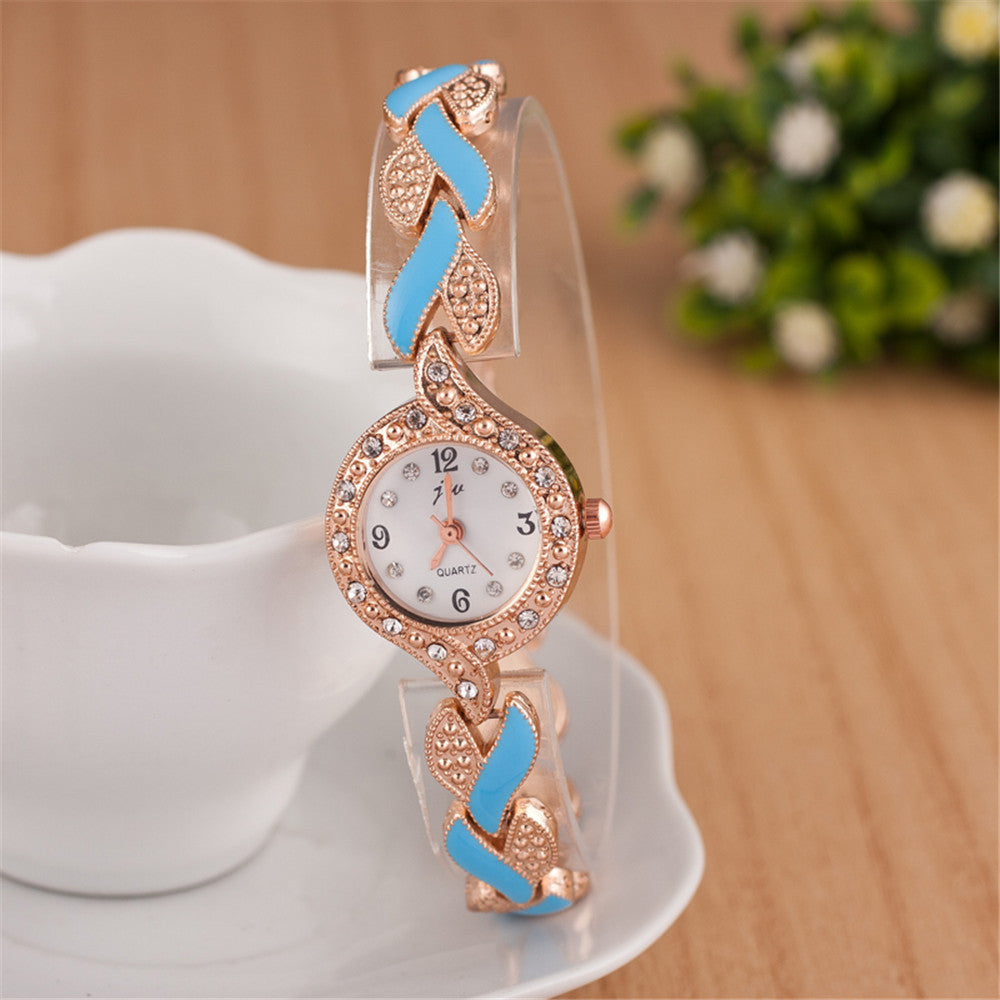 Leaf Bracelet Quartz Wristwatch