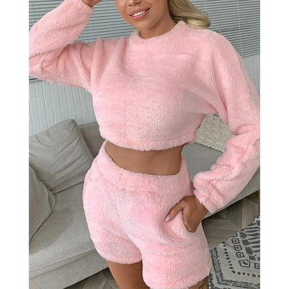 Conjunto Reversível de Loungewear Plush