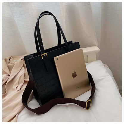Bolsa Tote com Estampa de Pedra