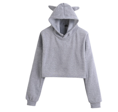 Moletom com Orelhas de Gato Coreano para Mulheres