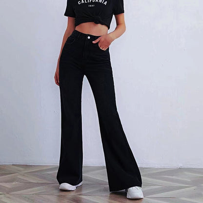 Jeans Retrô de Cintura Alta
