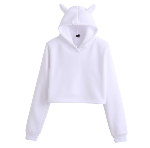 Moletom com Orelhas de Gato Coreano para Mulheres