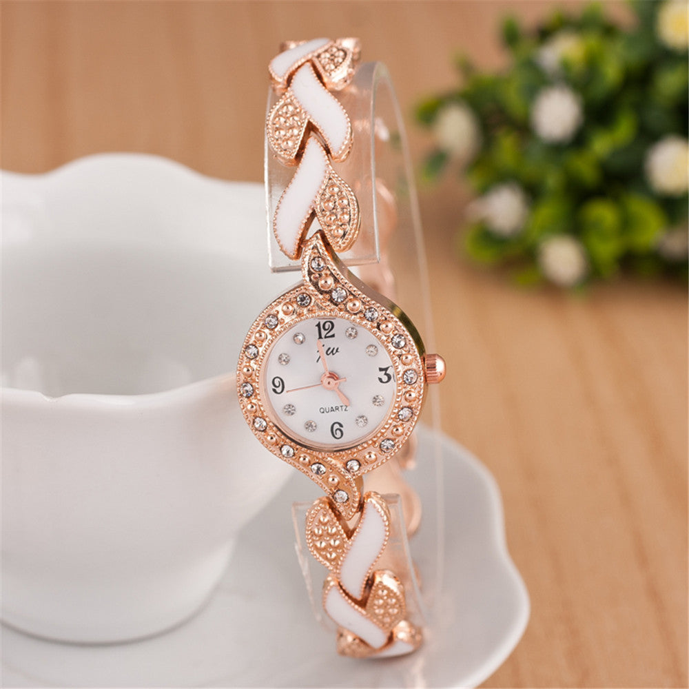 Leaf Bracelet Quartz Wristwatch