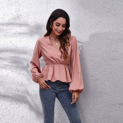 Camisa Casual Elegante com Mangas