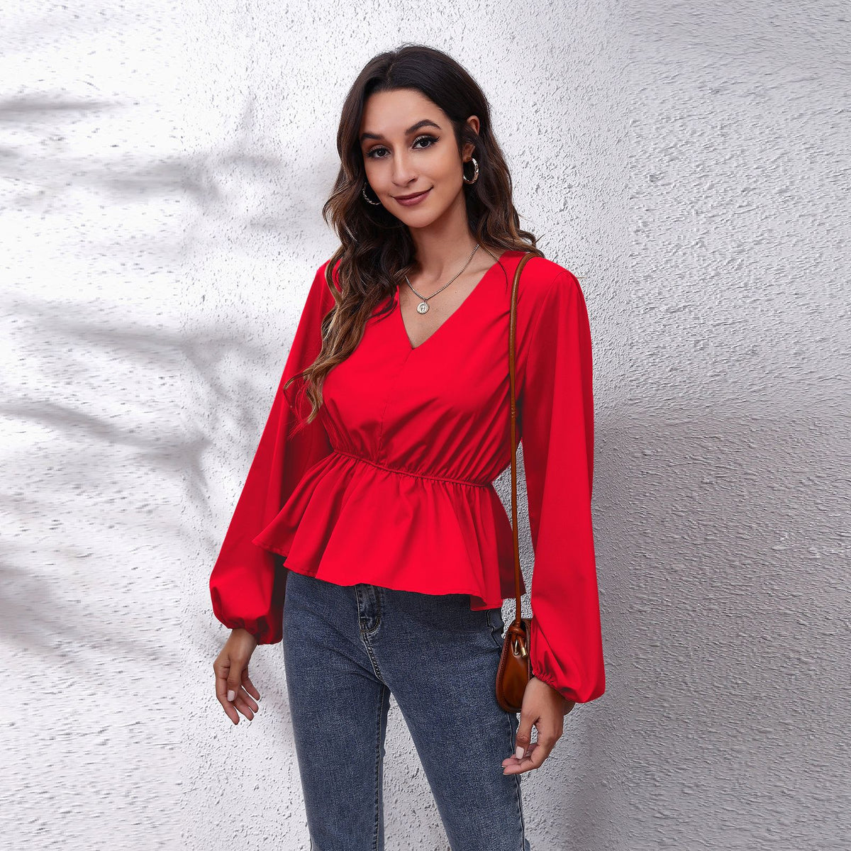 Camisa Casual Elegante com Mangas