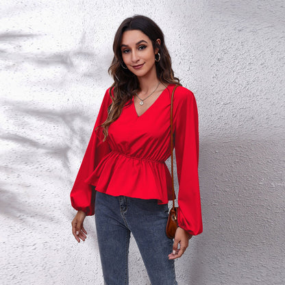 Camisa Casual Elegante com Mangas