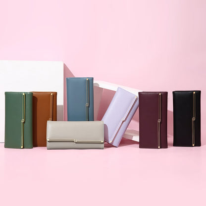 Carteira Longa Elegante  - Porta Cartões Simples
