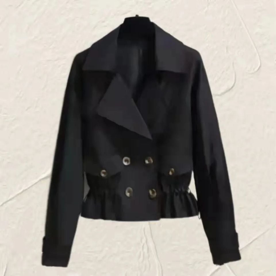 Casaco Curto Versátil Feminino Estilo Coreano