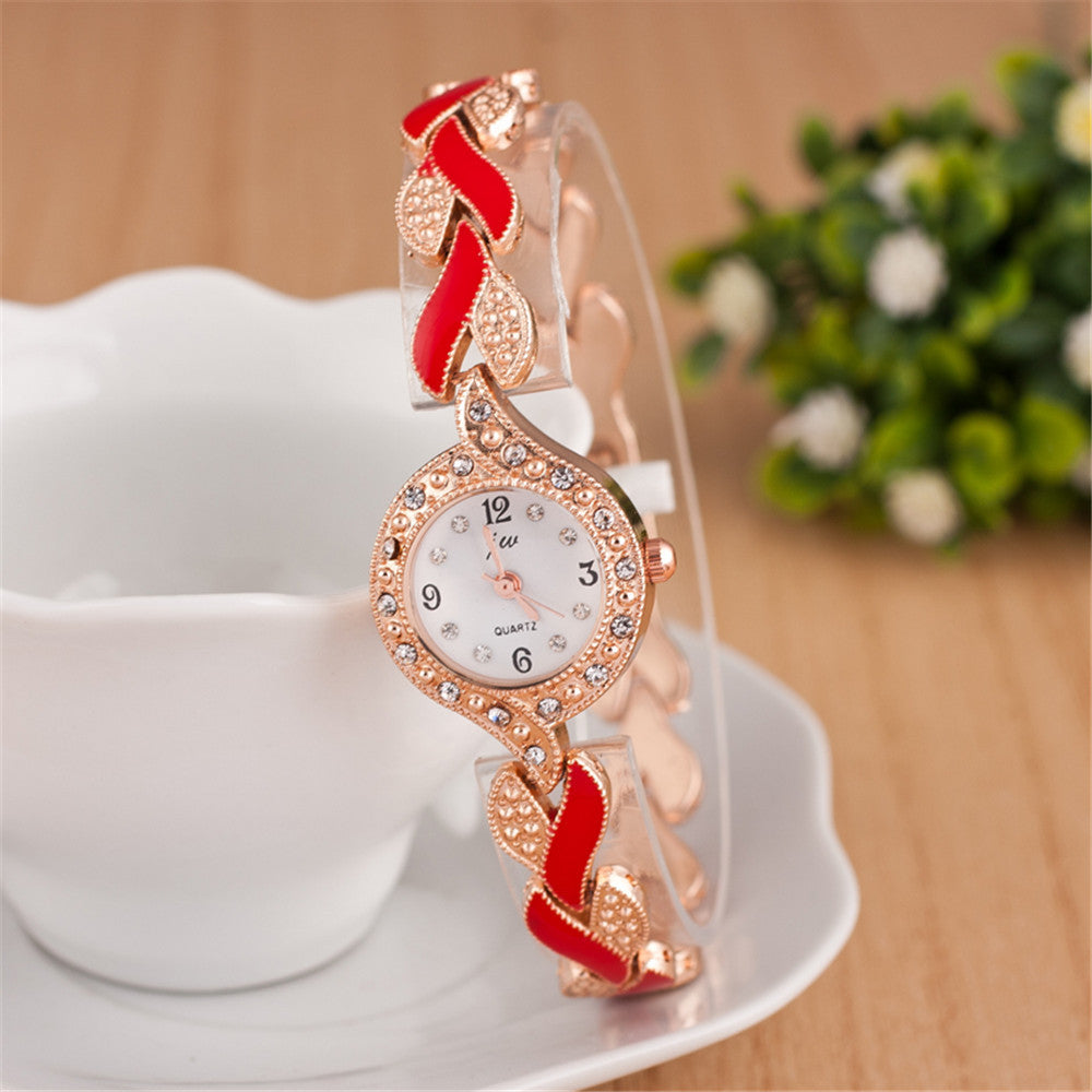Leaf Bracelet Quartz Wristwatch