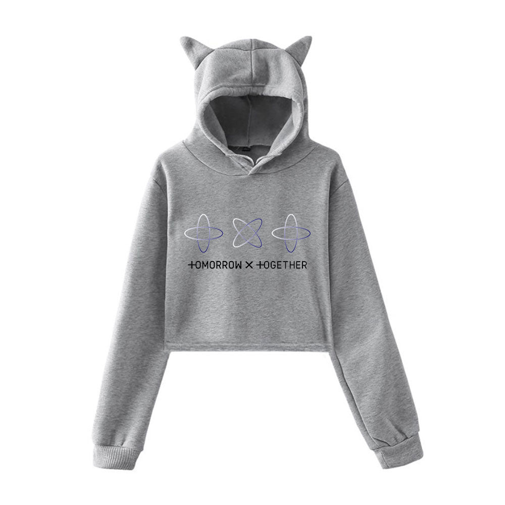 Moletom com Orelhas de Gato Coreano para Mulheres