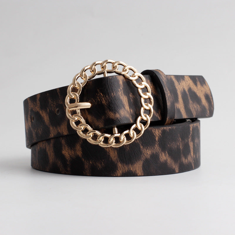 Cinto  Fashion Round Buckle 2026 para Vestidos