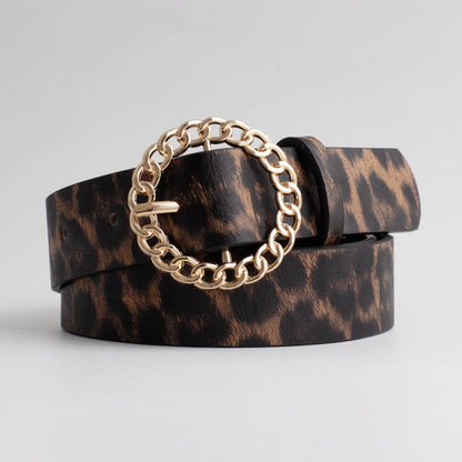Cinto  Fashion Round Buckle 2026 para Vestidos