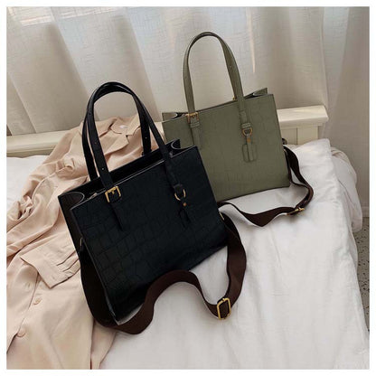 Bolsa Tote com Estampa de Pedra