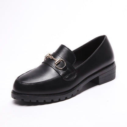 Sapatos Casuais de Estilo Britânico com Sola Grossa