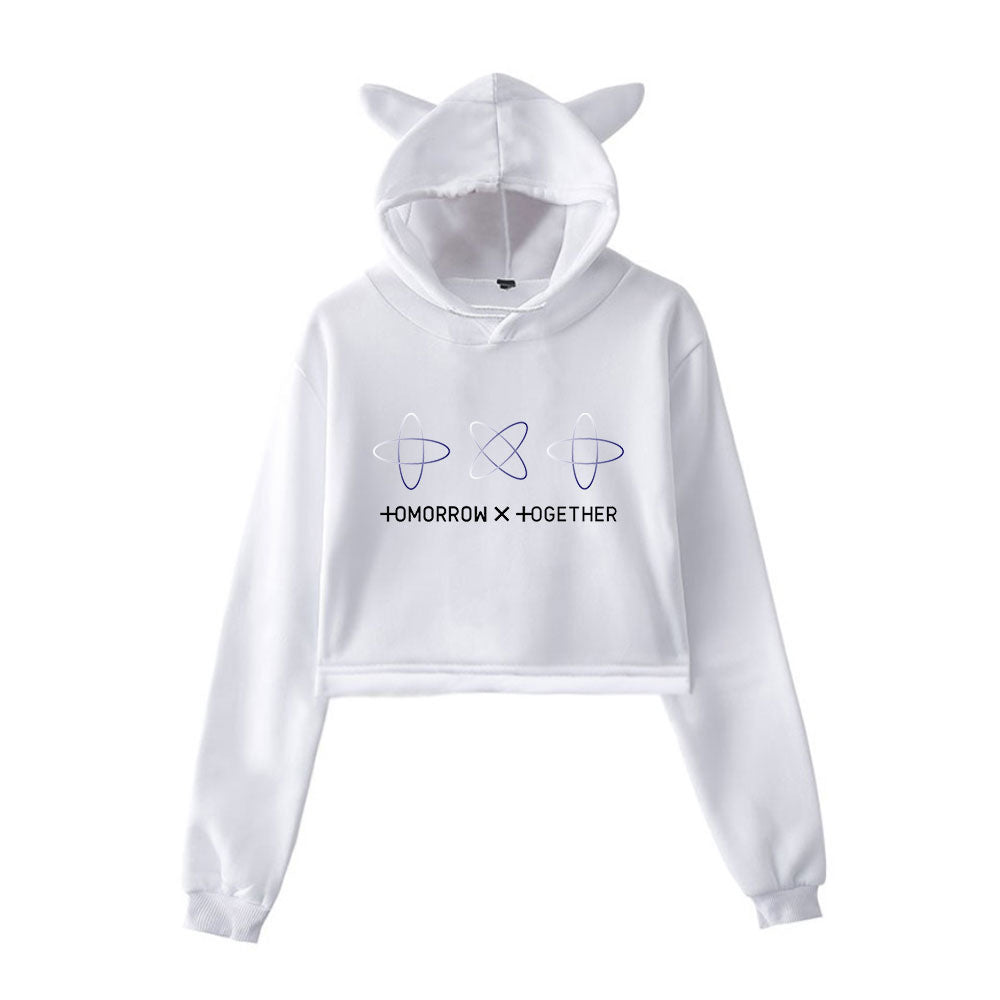 Moletom com Orelhas de Gato Coreano para Mulheres
