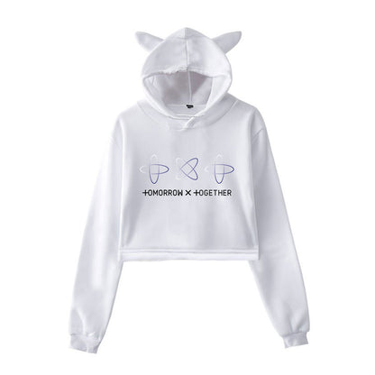 Moletom com Orelhas de Gato Coreano para Mulheres