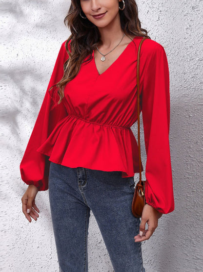 Camisa Casual Elegante com Mangas