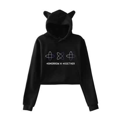 Moletom com Orelhas de Gato Coreano para Mulheres
