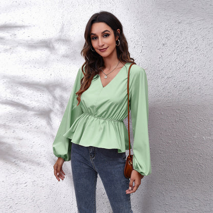Camisa Casual Elegante com Mangas