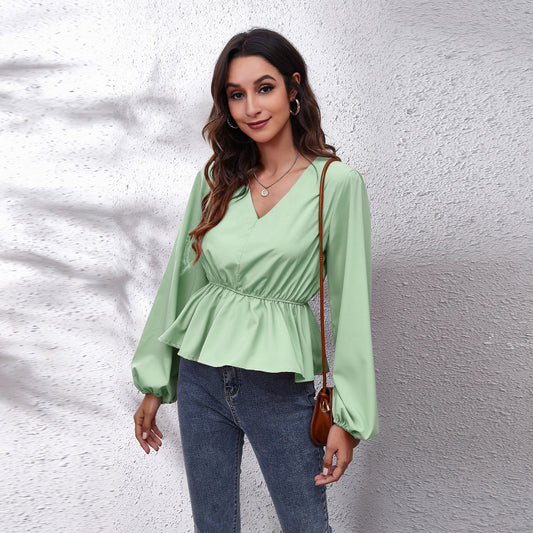 Camisa Casual Elegante com Mangas